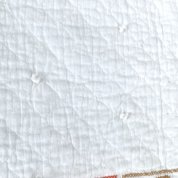 Vintage Quilted Cotton Baby Toddler Alphabet Blanket - Picture 8 of 9